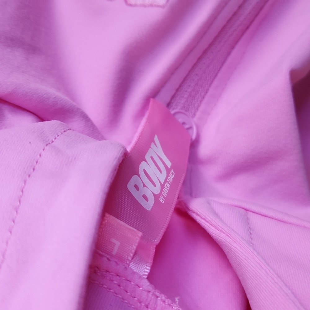Body by Raven Tracy Women’s Pink Zip-Up Hoodie Sweatshirt - Picture 5 of 9